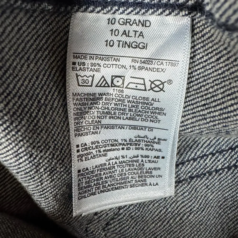 Old Navy Extra High-Waisted Trouser Wide-Leg Jeans Women's Dark Wash Denim - 10L - Picture 9 of 9